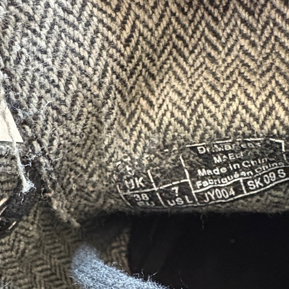 Dr. Martens Black and Gray Combat Boots - Picture 5 of 11